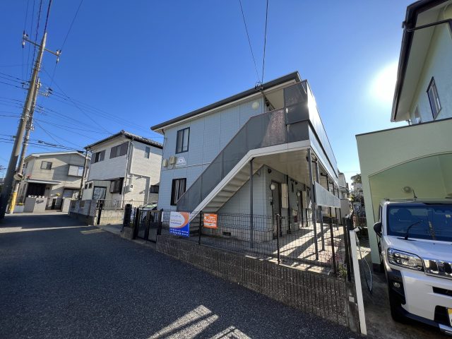 陽当たり良く、閑静な住宅地に佇む、積水ハウス施工の賃貸アパート
